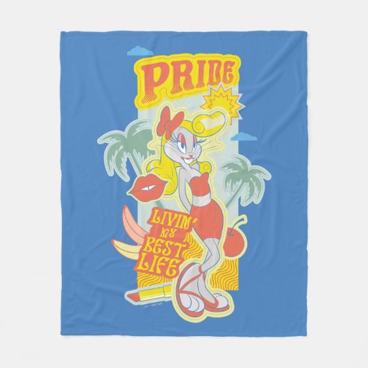 BUGS BUNNY™ Pride - Livin's beste leven Fleece Deken (Voorkant)