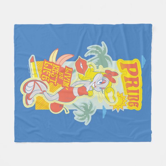 BUGS BUNNY™ Pride - Livin's beste leven Fleece Deken (Voorkant (Horizontaal))