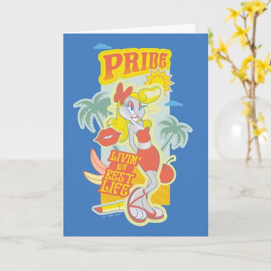 BUGS BUNNY™ Pride - Livin's beste leven Kaart (Gele Bloem)
