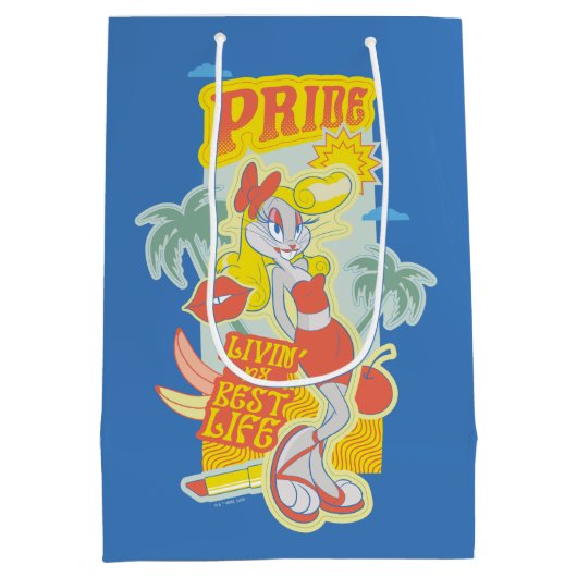 BUGS BUNNY™ Pride - Livin's beste leven Medium Cadeauzakje (Achterkant)