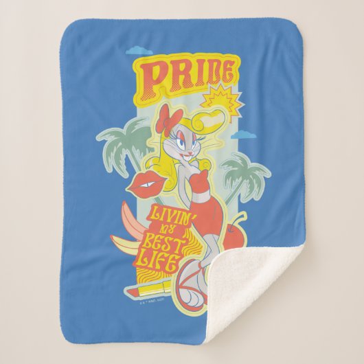 BUGS BUNNY™ Pride - Livin's beste leven Sherpa Deken (Voorkant)