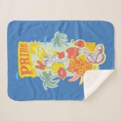 BUGS BUNNY™ Pride - Livin's beste leven Sherpa Deken (Voorkant (horizontaal))