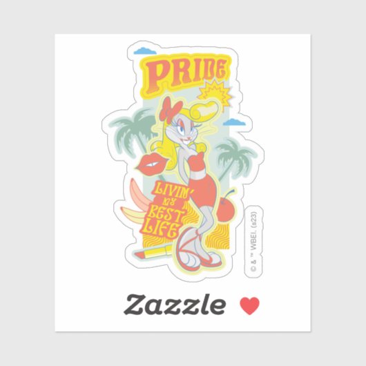BUGS BUNNY™ Pride - Livin's beste leven Sticker (Vel)