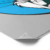 BUGS BUNNY™ Retro Blue Patch Poster (Hoek)