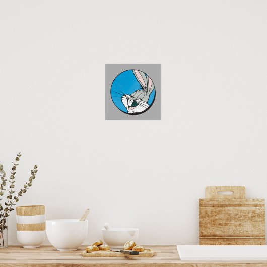BUGS BUNNY™ Retro Blue Patch Poster (Keuken)