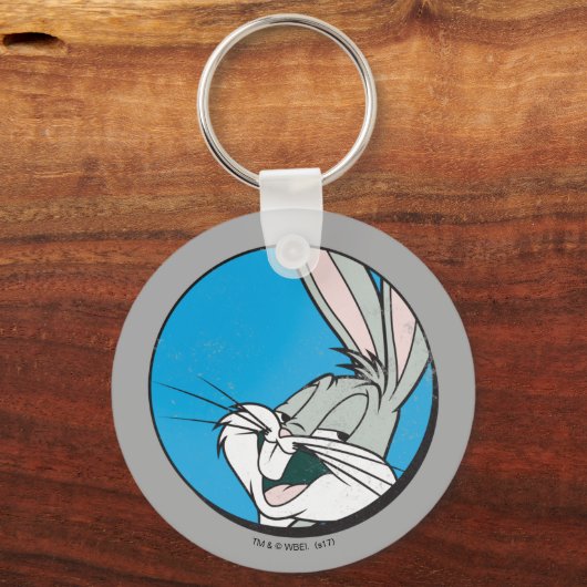 BUGS BUNNY™ Retro Blue Patch Sleutelhanger (Voorkant)