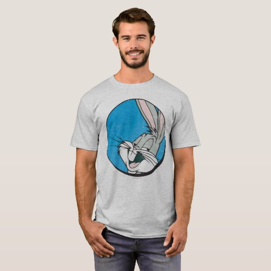 BUGS BUNNY™ Retro Blue Patch T-shirt (Voorkant volledig)