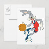 BUGS BUNNY™ rijdt door de concurrentie Briefkaart (Voorkant / Achterkant)