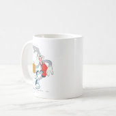 BUGS BUNNY™ rijdt door de concurrentie Koffiemok (Voorkant links)