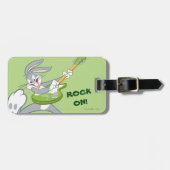 BUGS BUNNY™ Rockend op gitaar Bagagelabel (Voorkant horizontaal)