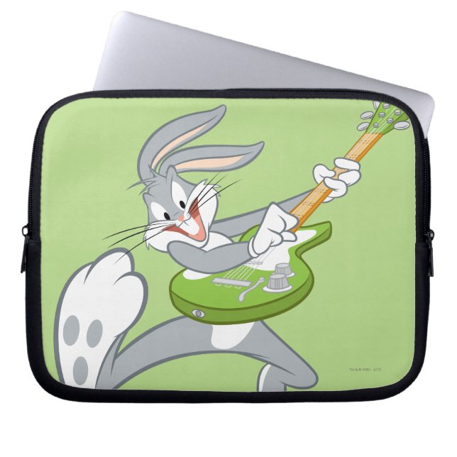BUGS BUNNY™ Rockt op gitaar Laptop Sleeve (Voorkant)