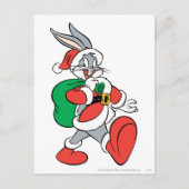 BUGS BUNNY™ Santa Feestdagenkaart (Voorkant)