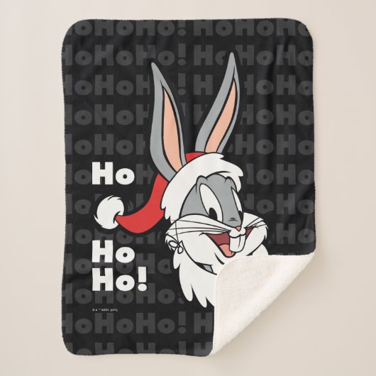 BUGS BUNNY™ Santa "Ho Ho Ho!" Sherpa Deken (Voorkant)