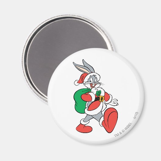 BUGS BUNNY™ Santa Magneet (Voorkant / Achterkant)