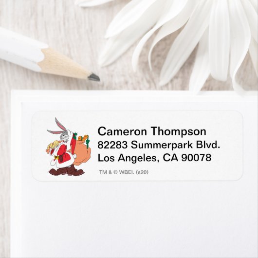 BUGS BUNNY™ Santa "My Side Hustle" Etiket (Insitu)