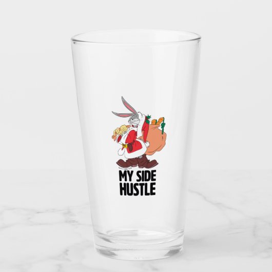 BUGS BUNNY™ Santa "My Side Hustle" Glas (Voorkant)