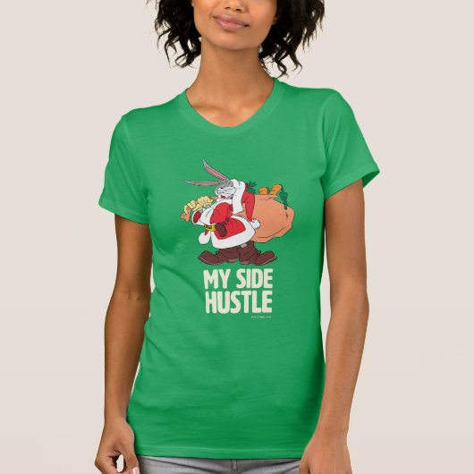 BUGS BUNNY™ Santa "My Side Hustle" T-shirt (Voorkant)