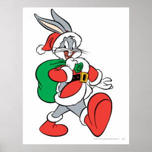 BUGS BUNNY™ Santa Poster