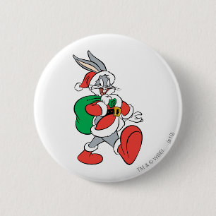 BUGS BUNNY™ Santa Ronde Button 5,7 Cm