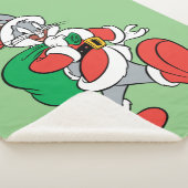 BUGS BUNNY™ Santa Sherpa Deken (3/4)