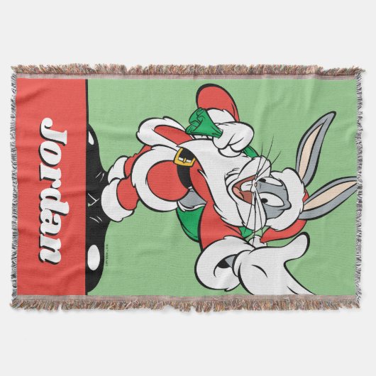 BUGS BUNNY™ Santa Waving Deken (Voorkant)