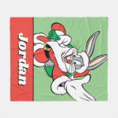 BUGS BUNNY™ Santa Waving Fleece Deken (Voorkant (Horizontaal))