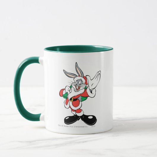 BUGS BUNNY™ Santa Waving Mok (Links)