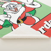 BUGS BUNNY™ Santa Waving Sherpa Deken (3/4)