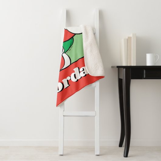 BUGS BUNNY™ Santa Waving Sherpa Deken (In situ)