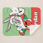 BUGS BUNNY™ Santa Waving Sherpa Deken (Voorkant (horizontaal))