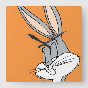 BUGS BUNNY™ Sideways Glance Vierkante Klok