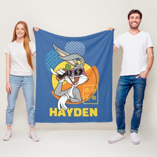 BUGS BUNNY™ Singaporees Vacature Grafisch Fleece Deken (In situ)