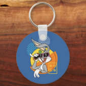 BUGS BUNNY™ Singaporees Vacature Grafisch Sleutelhanger (Achterkant)