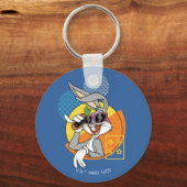 BUGS BUNNY™ Singaporees Vacature Grafisch Sleutelhanger (Voorkant)