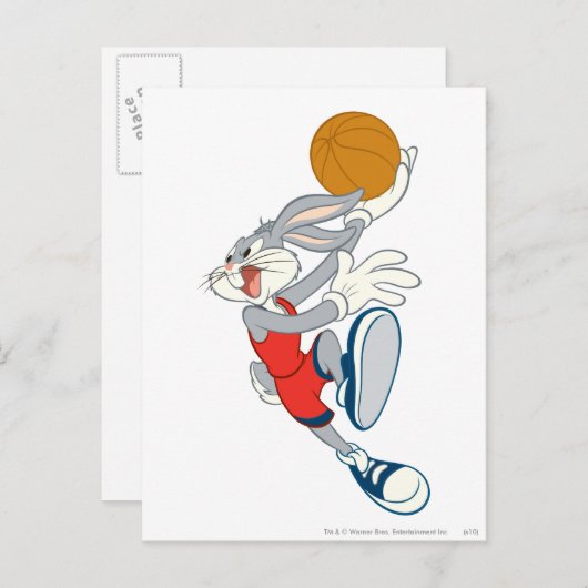 BUGS BUNNY™ Slam Briefkaart (Voorkant / Achterkant)
