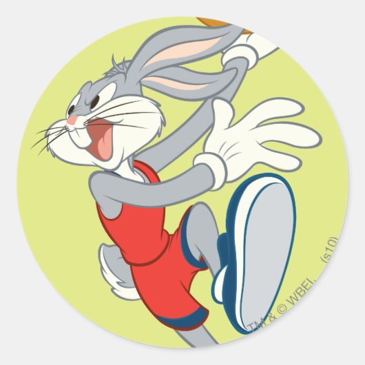 BUGS BUNNY™ Slam Ronde Sticker (Voorkant)