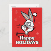 BUGS BUNNY™ "Sleigh Whaaat?" Feestdagenkaart (Voorkant / Achterkant)