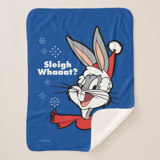 BUGS BUNNY™ "Sleigh Whaaat?" Sherpa Deken (Voorkant)