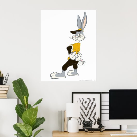 BUGS BUNNY™ Sly Pitcher Poster (Thuiskantoor)