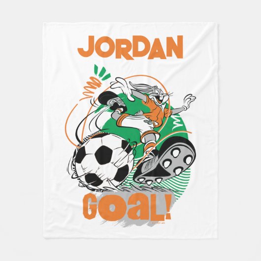 BUGS BUNNY™ Soccer Goal Fleece Deken (Voorkant)