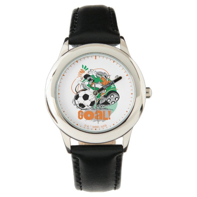 BUGS BUNNY™ Soccer Goal Horloge (Voorkant)