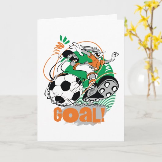 BUGS BUNNY™ Soccer Goal Kaart (Gele Bloem)