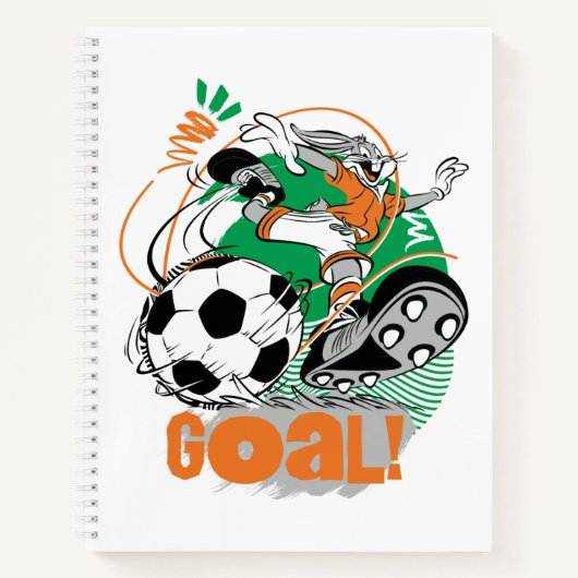 BUGS BUNNY™ Soccer Goal Notitieboek (Voorkant)