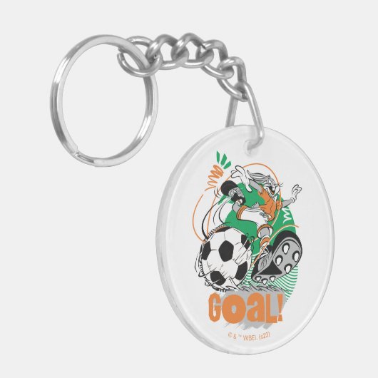 BUGS BUNNY™ Soccer Goal Sleutelhanger (Voorkant Links)