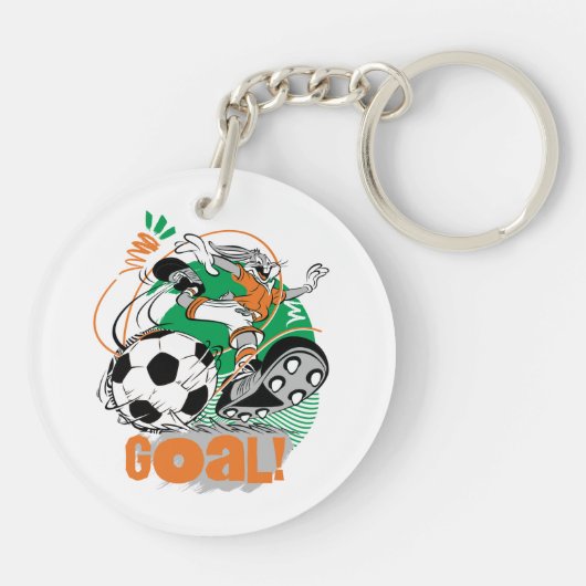 BUGS BUNNY™ Soccer Goal Sleutelhanger (Achterkant)