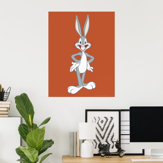 BUGS BUNNY™ Staand Poster (Thuiskantoor)