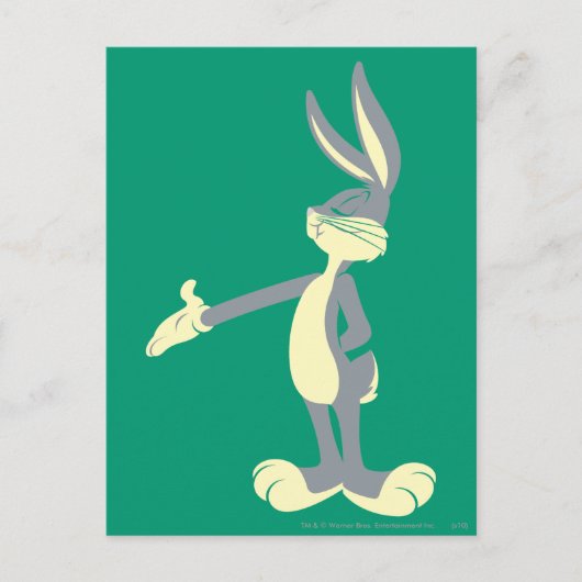 BUGS BUNNY™ staande illustratie Briefkaart (Voorkant)