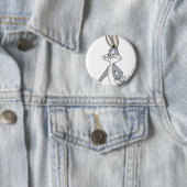 BUGS BUNNY™ Standing 3 Ronde Button 5,7 Cm (In situ)