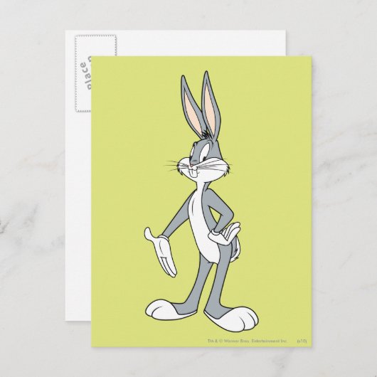 BUGS BUNNY™ Standing Briefkaart (Voorkant / Achterkant)