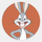 BUGS BUNNY™ Standing Ronde Sticker (Voorkant)